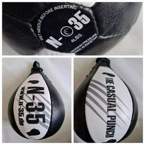 Boxsack Schlagbirne Leder Boxball Speedball Punchingball Boxbirne Lederball NEU - Bild 1 von 6