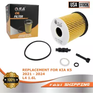 12782 Engine Oil Filter for KIA K5 2021 2022 2023 2024 1.6L EX LX LXS Sedan - Picture 1 of 7