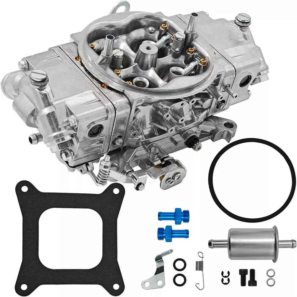 Carburador de carrera de doble bomba Billet de aluminio de 4 barriles para 650 CFM BR-67199 nuevo Foto 1 de 4