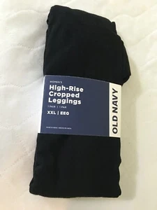 NWT Old Navy Women's High Rise Jersey Cropped Leggings Pants Black U pick - Picture 1 of 6