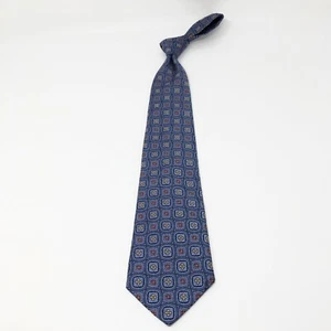 Robert Talbott Best of Class Herren Seidenkrawatte blau geometrisch handgenäht 59L x 4W - Bild 1 von 6