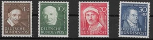 Bund BRD MiNr 143 - 146 mint ** No. 146 checked Schlegel - Picture 1 of 2