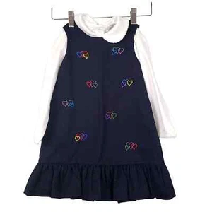NEU! Petit Ami Twill Pullover mit bestickten Herzen - 3T - Bild 1 von 6