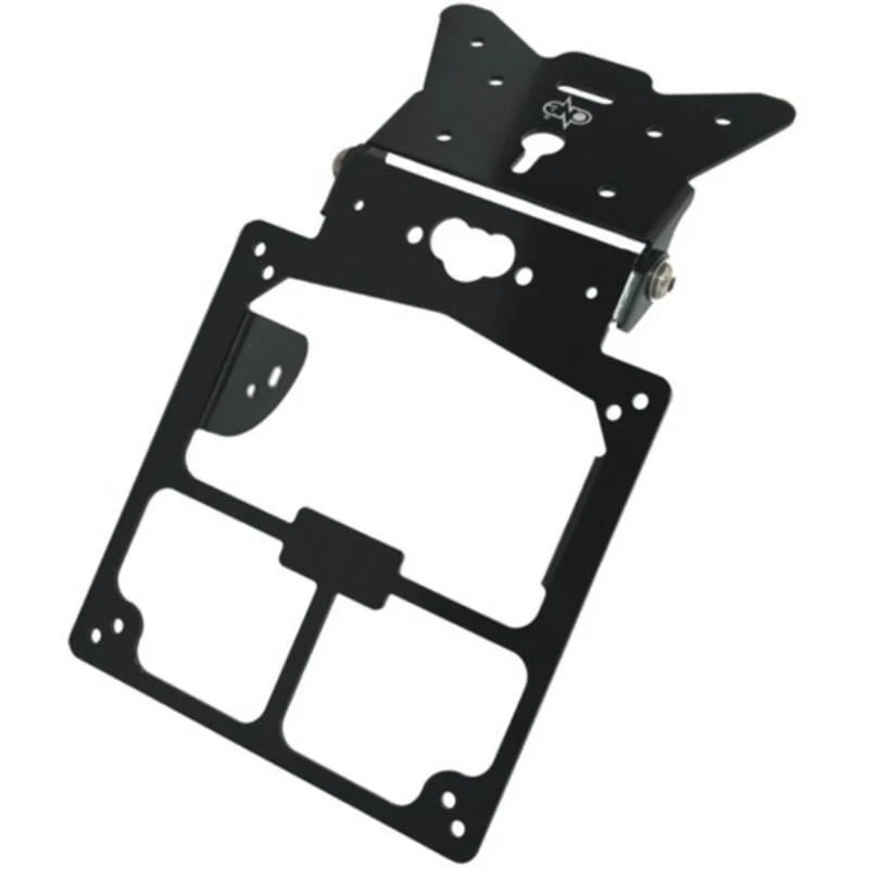 Immatriculation Universel Moto Réglable ONE Aluminium Couleur Noire 77541400