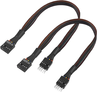 QIANRENON 9Pin HD Audio Motherboard Anschluss Kabel 9Pin Stecker Auf Buchse ATX  - Bild 1 von 4