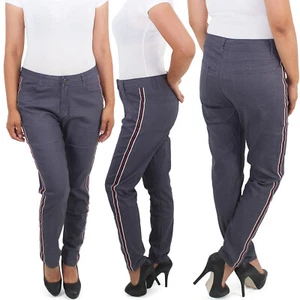Pantalones vaqueros de mujer corte recto elásticos hasta talla grande 5XL 50 - Imagen 1 de 30
