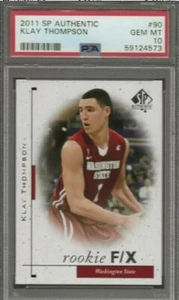 2011-12 SP Authentic Klay Thompson Rc Rookie F/X  PSA 10 EXTREMELY RARE POP 57 - Bild 1 von 2