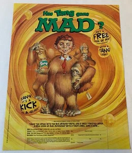 1997 TANG/MAD MAGAZINE two page ad ~ Has Tang Gone MAD? Alfred E Neuman - Picture 1 of 1