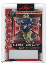 2023 Leaf Eclectic Zach Charbonnet Valiant Effort Red Unsigned Proof 1/1