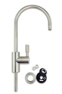 Grifo de filtro de agua de níquel cepillado para todos los sistemas de filtro de agua potable de 1/4" - Imagen 1 de 6