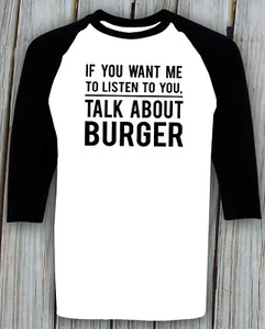 Burger T shirt Funny Cheese Ham Sandwich Lover Birthday Christmas Gifts Foodie - Picture 1 of 2