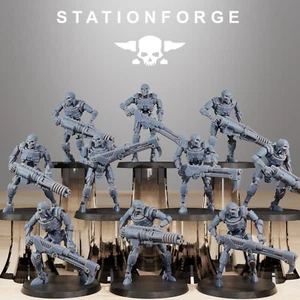 Robot Warriors of the Necro Tombs x 10, Station Forge, Astronet X1 - Picture 1 of 7