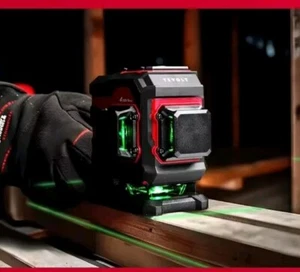 Construction Tool Green Laser  3.6V LI-ION 360° 3-PLANE GROUND-LEVEL GREEN LASER - Picture 1 of 6