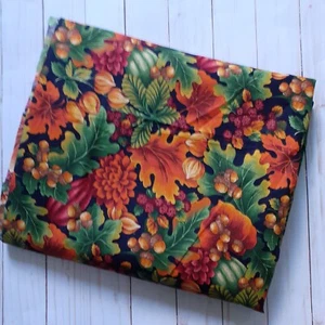 VIP Cranston Cotton Fall Autumn Fabric Orange Green 58.5" Wide 6 yards - Picture 1 of 7