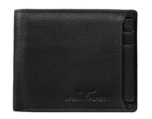 Nueva billetera negra de cuero para hombre - Imagen 1 de 5