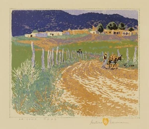 La Loma Taos By Gustave Baumann - Quality Matte Print - FRAME ME - Picture 1 of 2