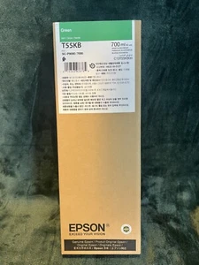 Cartucho de tinta verde Epson T55KB genuino mayo 2025 - Imagen 1 de 3
