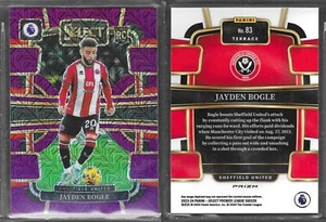 Panini Select 2024 #83 Jayden Bogle Sheffield United RC Rookie Purple Mojo Prizm - Bild 1 von 1