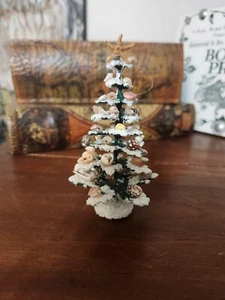 Stunning Seashell Christmas Tree Ornament Hand Made with Natural Shells - Picture 1 of 8