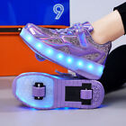 LED Wheel Trainers For Kids Boys Girls Flash Roller Skate Sneakers Skates Shoes