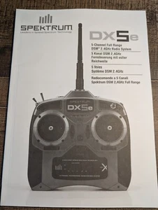 SPEKTRUM DX5E Instruction Manual 2010 NICE! Radio Controlled Transmitter DX5E - Picture 1 of 7