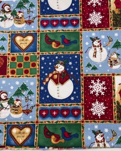 LET IT SNOW #2271 by Northcott Studio Snowman Christmas Holiday Print 2 yds - Picture 1 of 2