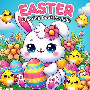 Easter Coloring Book for Kids: Bold and easy Easter coloring book for kids ages - Picture 1 of 2