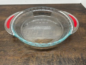 Pyrex Accents Collection Grip-rite Handles 9.5" Pie Dish #2229 - Picture 1 of 8