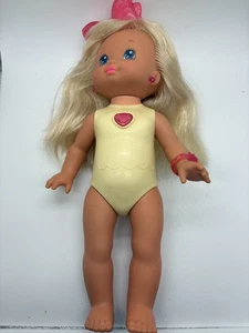 Muñeca vintage Mattel PJ Sparkles 15" se ilumina y funciona 1988 arco rosa - Imagen 1 de 3