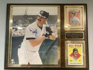 DON MATTINGLY Signed Autographed 8x10 Picture Photo VINTAGE PLAQUE YANKS - Picture 1 of 5