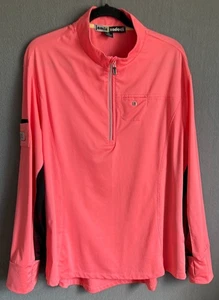 Chaqueta Jamie Sadock Mujer XXL Rosa Colorido 1/2 Cremallera Golf Pullover Ligero - Imagen 1 de 19