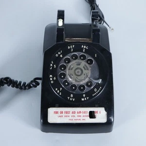 Vintage 565HK Bell Western Electric Black Desk Rotary Phone Multi Line System - Picture 1 of 6