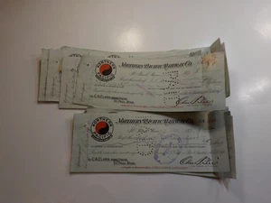 23 Antique Checks 1800s Northern Pacific Railway Company Paper Money Currency - Picture 1 of 2