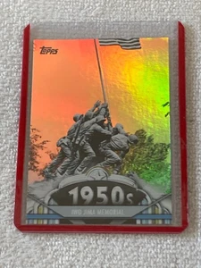 2011 Topps American Pie Foil Parallel Trading Card #41 Iwo Jima Memorial NM - Picture 1 of 2