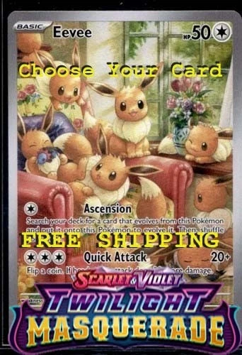 Pokemon Twilight Masquerade /167 Base Holo Rare You Pick Complete Your Set - Image 1 of 1