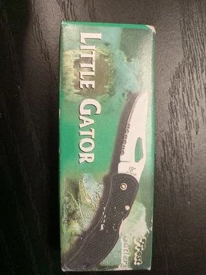 Frost Cutlery Little Gator Small Tactical Knife - Black - 15-285B - Image 1 of 4