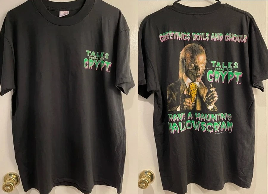 Camisa De Colección Tales From The Crypt Película de Terror Manga Corta Negra 2 Lados VK02246 Foto 1 de 1