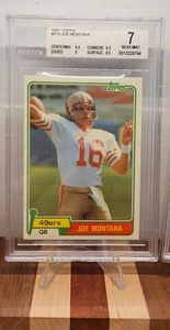 1981 Topps Joe Montana #216 Rookie Card BGS 7 - Picture 1 of 2