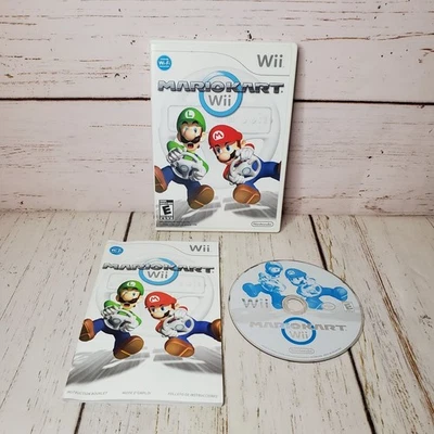 Mario Kart Wii (Nintendo Wii, 2008) Complete In Box With Manual CIB Tested Works - Image 1 of 4