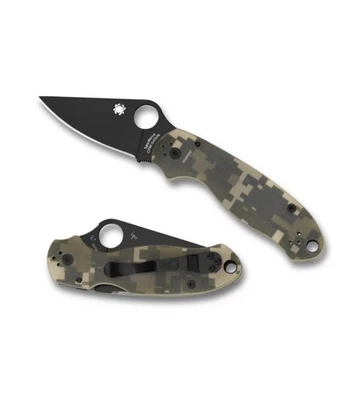 Spyderco Knives Para 3 Liner Lock Digital Camo G-10 Blackened S45VN C223GPCMOBK - Image 1 of 4