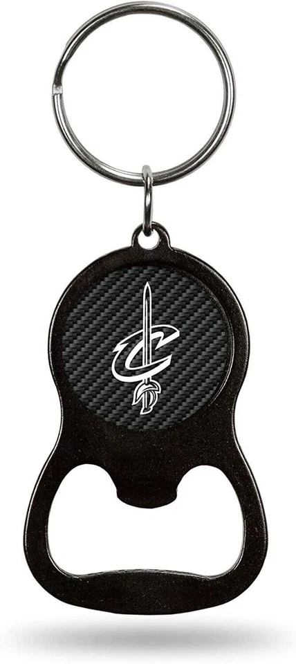 Cleveland Cavaliers Keychain Bottle Opener Carbon Fiber Design Metal Basketball - Image 1 of 1