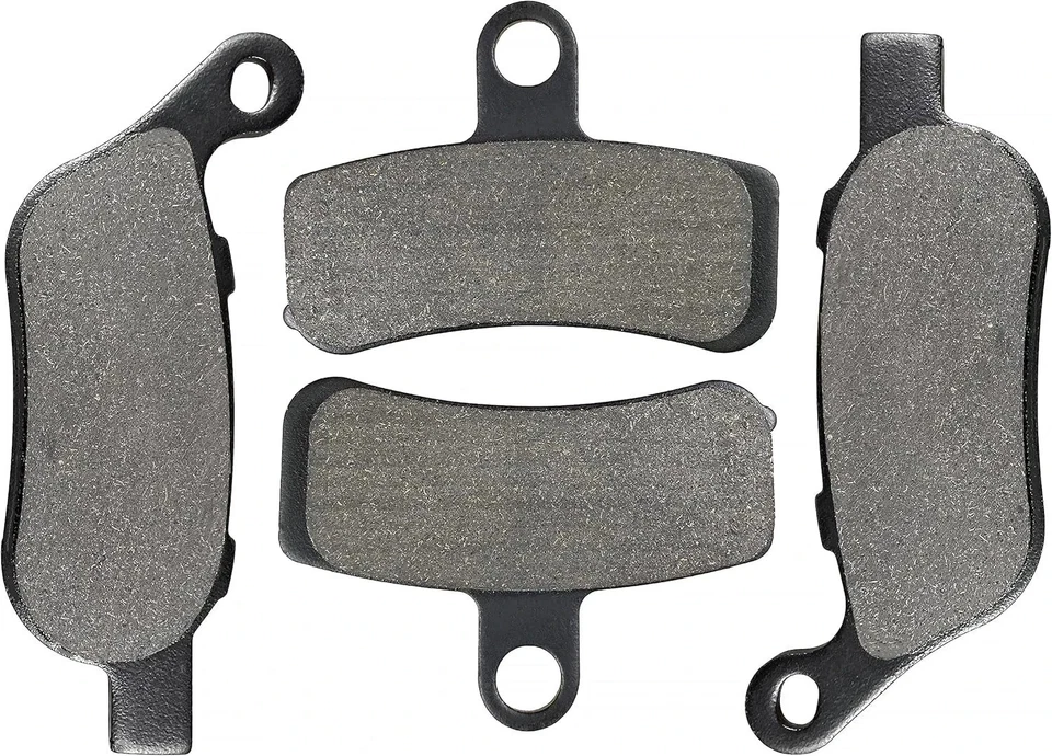 Front and Rear Brake Pads for Harley Davidson Fatboy, Softail Deluxe, Heritage S Foto 1 de 4