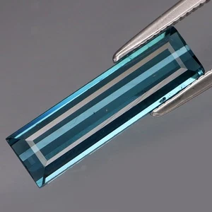 1,51 quilates ¡Impresionante! Piedra preciosa de turmalina azul natural Mozambique ¡Forma perfecta! - Imagen 1 de 4