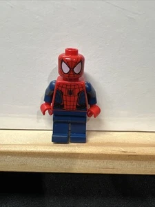 Lego Spider-Man Black Pattern Civil War Super Heroes Minifigure Blue Pants! Rare - Picture 1 of 5