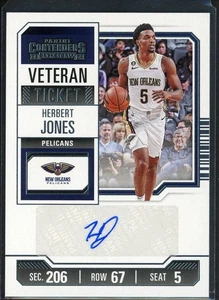 2023-24 Panini Contenders Herbert Jones #VTR-HJP Veteran Ticket Auto - Picture 1 of 2