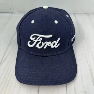 Ford F150 Logo Baseball Hat Dark Blue White Embroidered Stitching Strapback - Picture 1 of 14
