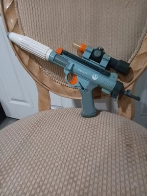 Star Wars Nerf Rebel Trooper Blaster DH-17 Dart Gun 2006 Hasbro Cosplay Light - Image 1 of 4