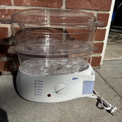 Oster Food Steamer 5711 2-Tier 6 Quart Food Steamer Clean NICE Condition - Image 1 of 4