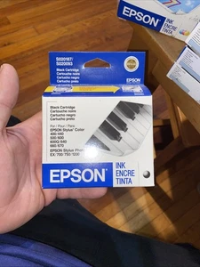 Epson S020187 / S020093 Black ink Cartridge (2) - 1 NEW SEALED / expired 2009 - Picture 1 of 7