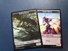 MTG X2 1/1 Goblin Rogue / 1/1 Faerie Rogue Token: Set - Zendikar Rising